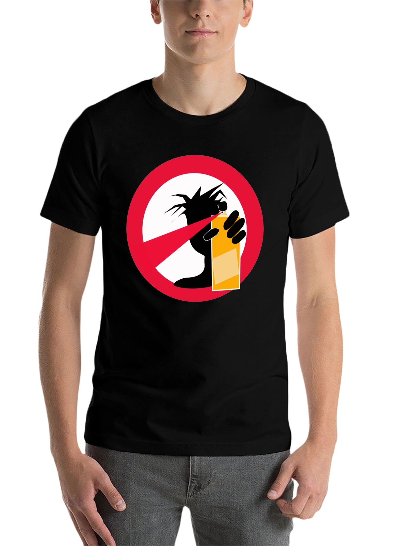 No Graffiti Black T-Shirt