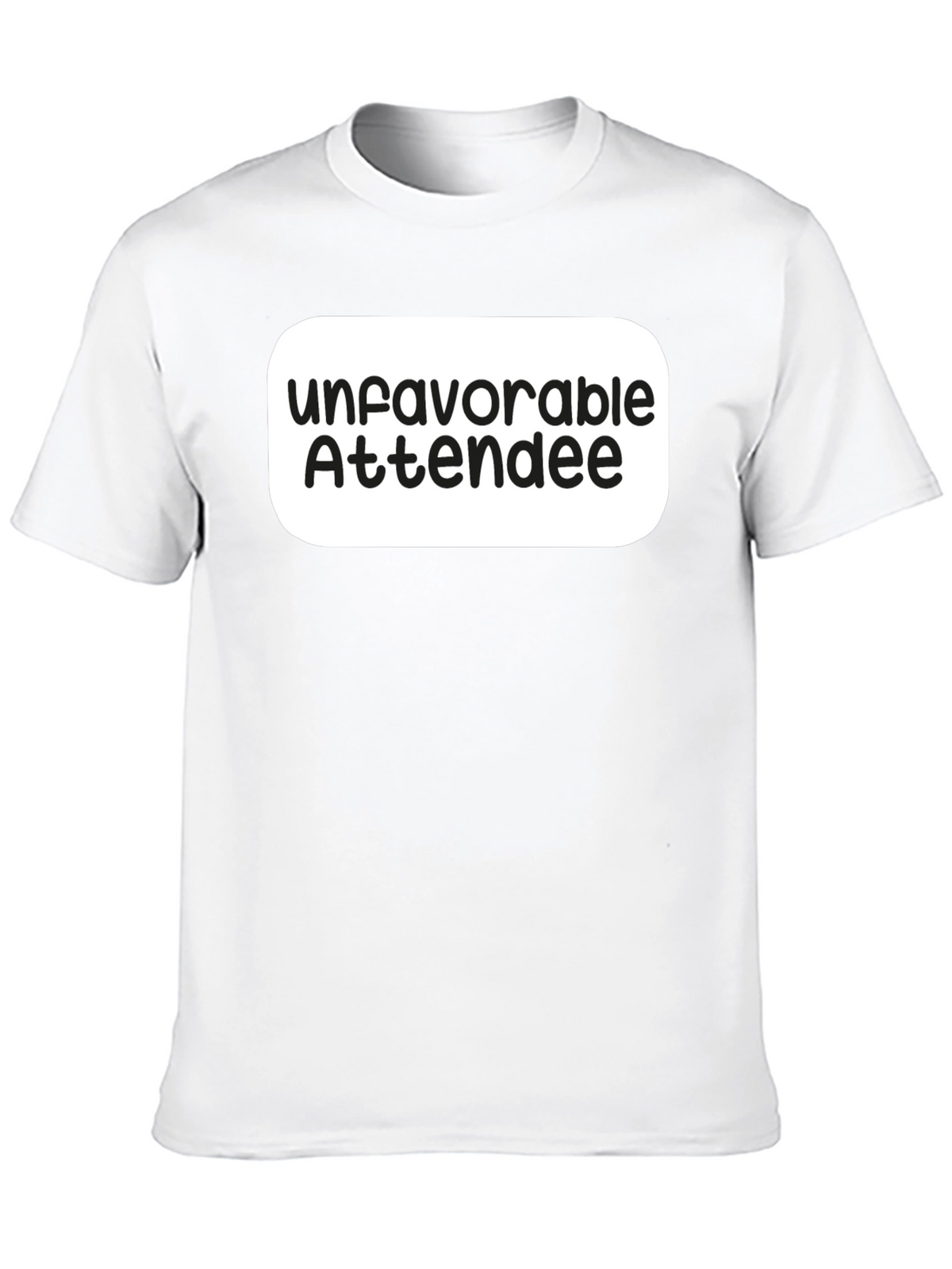 Unfavorable Attendee Black T-Shirt