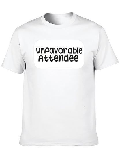 Unfavorable Attendee Black T-Shirt