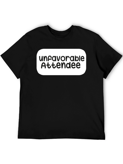 Unfavorable Attendee Black T-Shirt