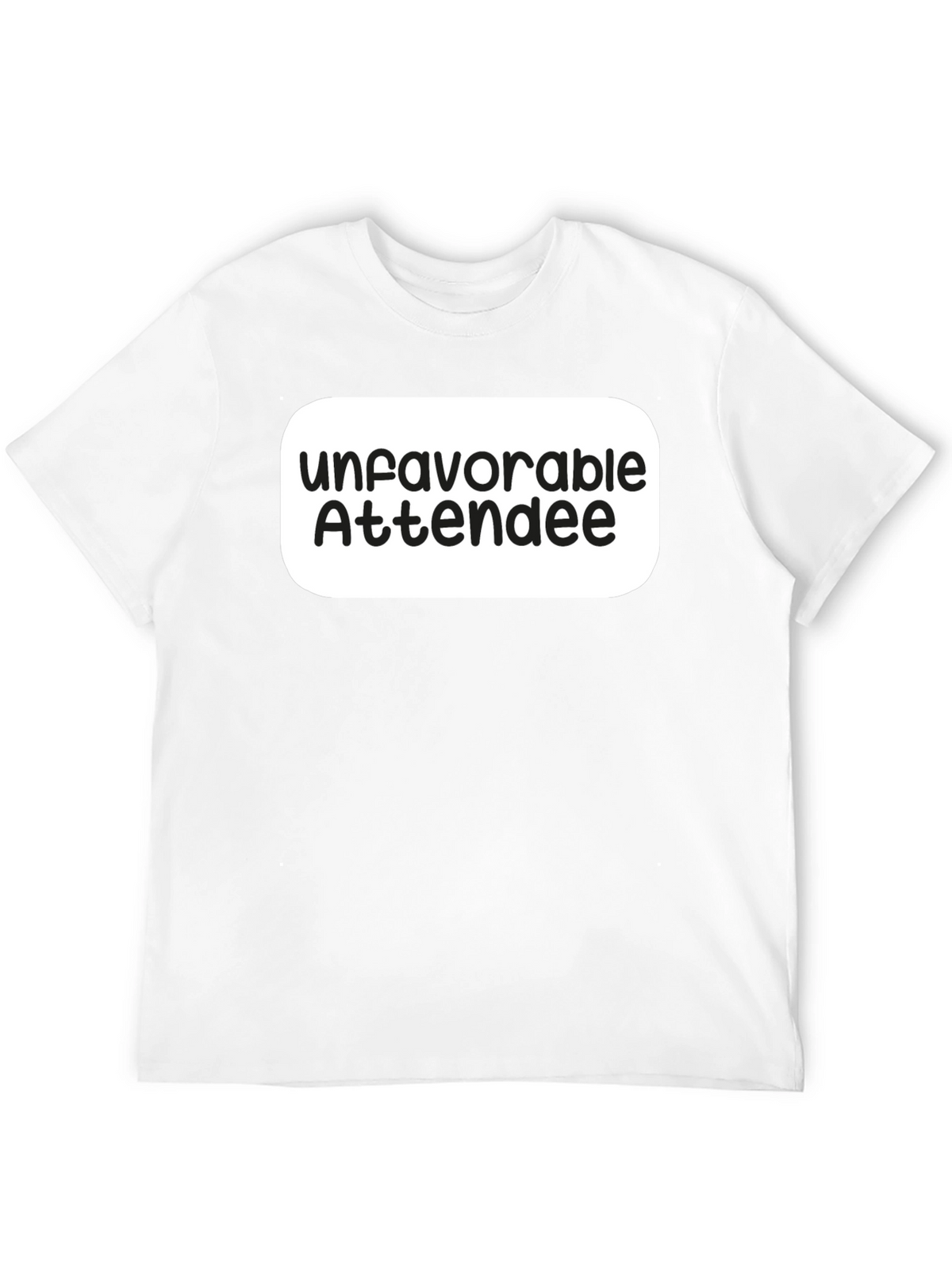 Unfavorable Attendee Black T-Shirt