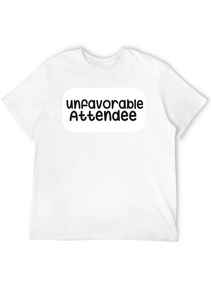 Unfavorable Attendee Black T-Shirt