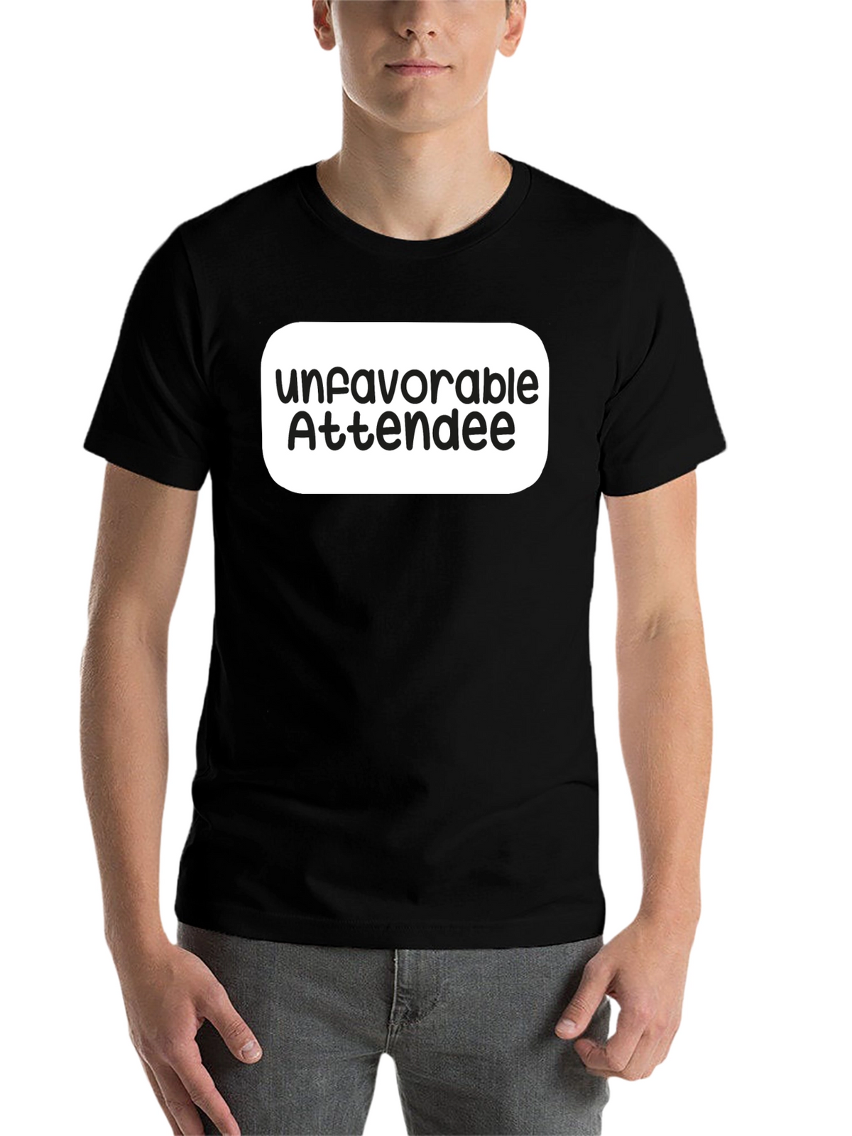 Unfavorable Attendee Black T-Shirt