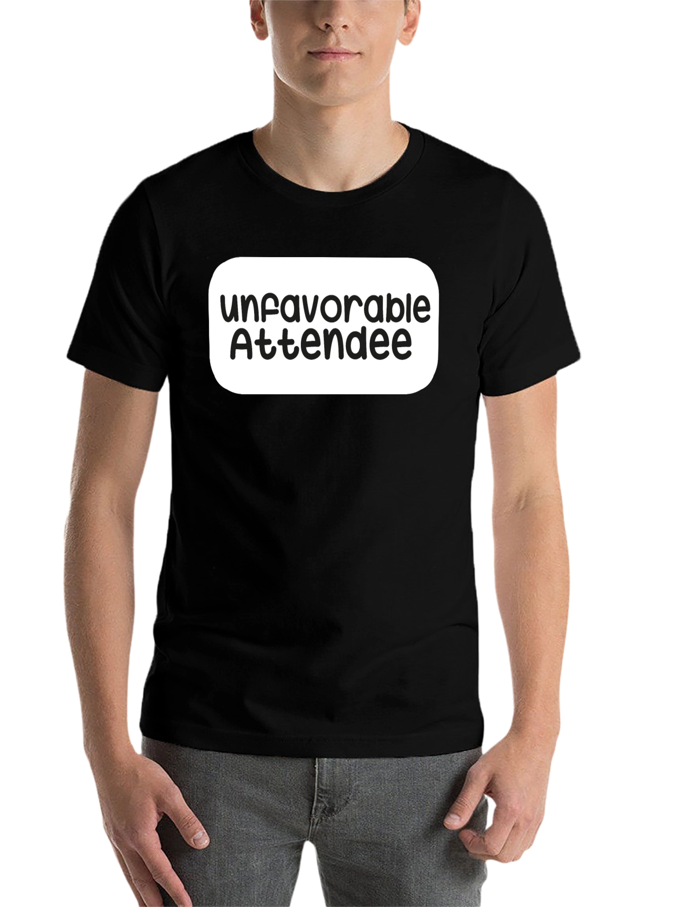 Unfavorable Attendee Black T-Shirt