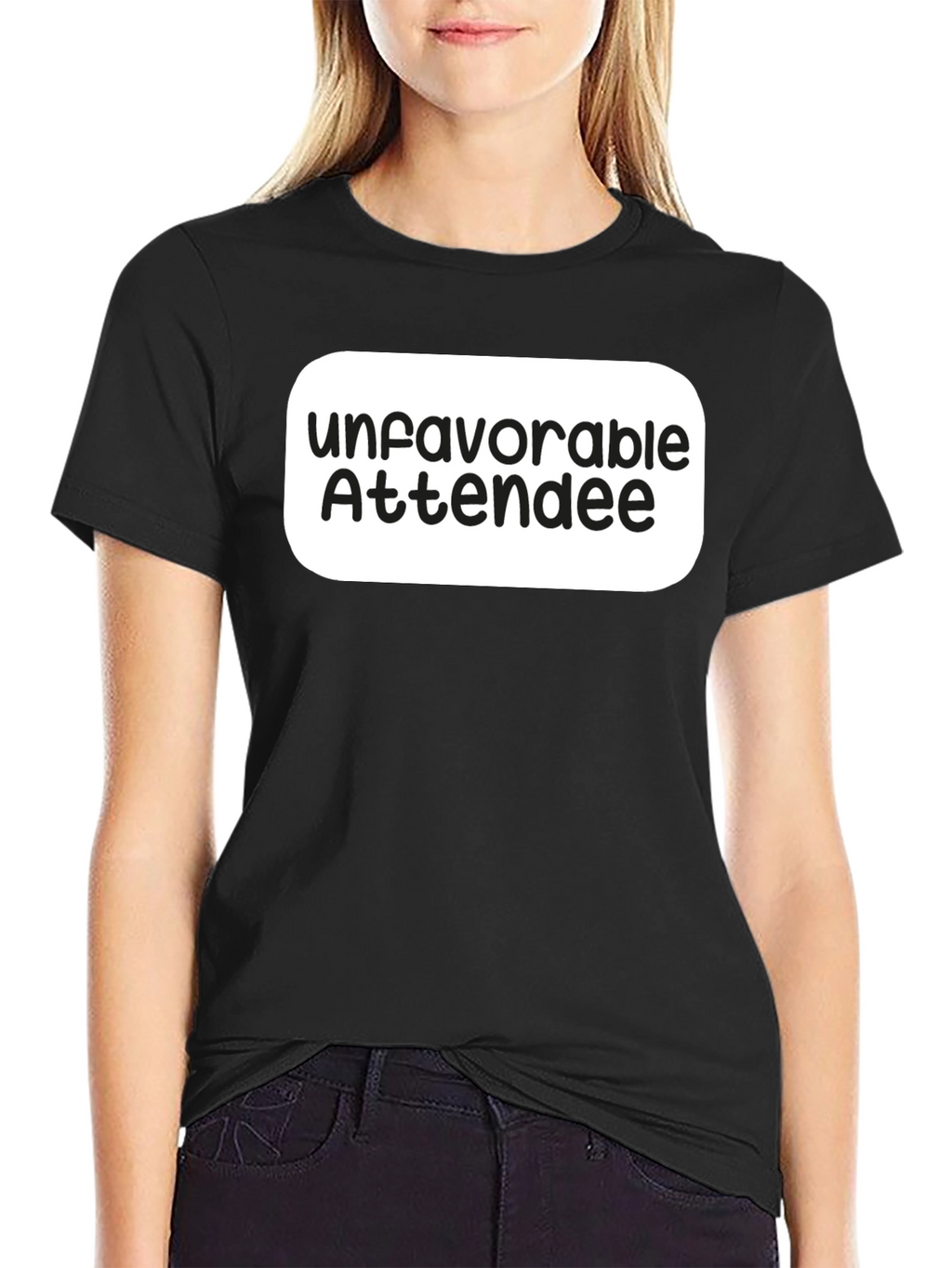 Unfavorable Attendee Black T-Shirt