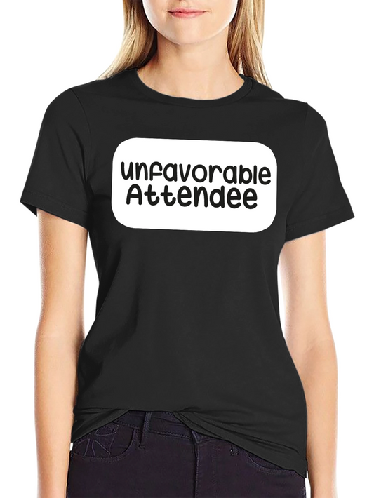 Unfavorable Attendee Black T-Shirt