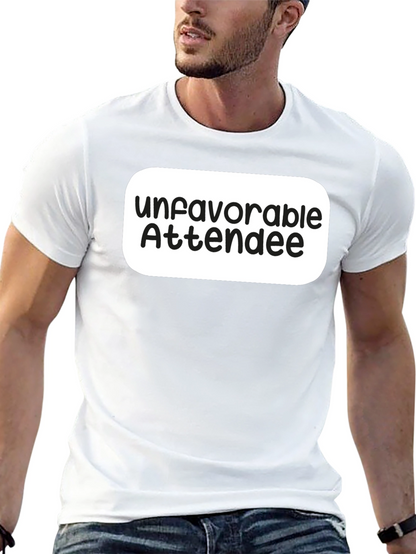 Unfavorable Attendee Black T-Shirt