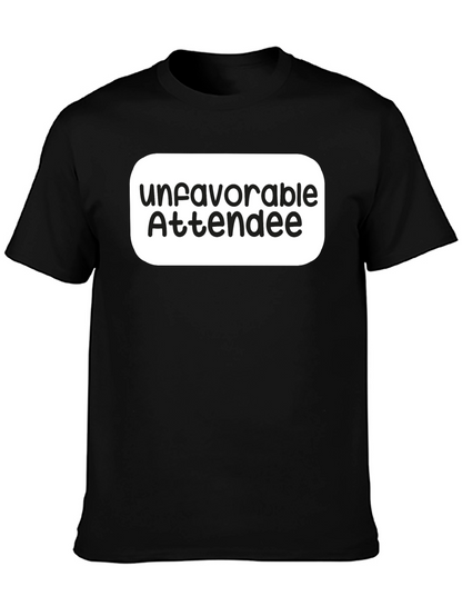 Unfavorable Attendee Black T-Shirt