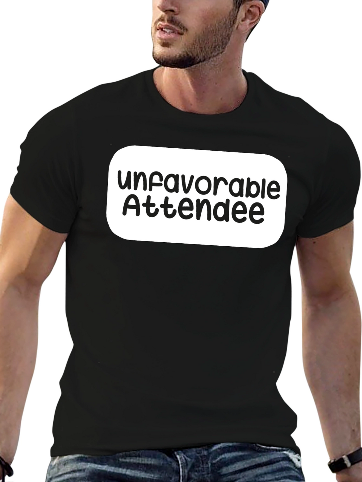 Unfavorable Attendee Black T-Shirt
