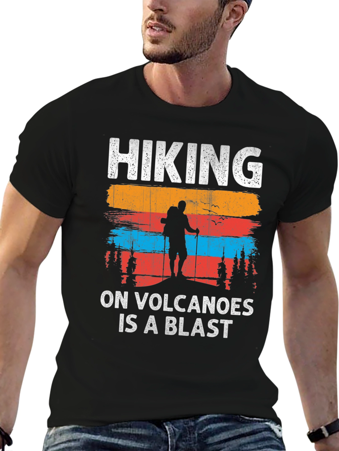 Hiking On Volcanoes T-Shirt - Adventure Tee