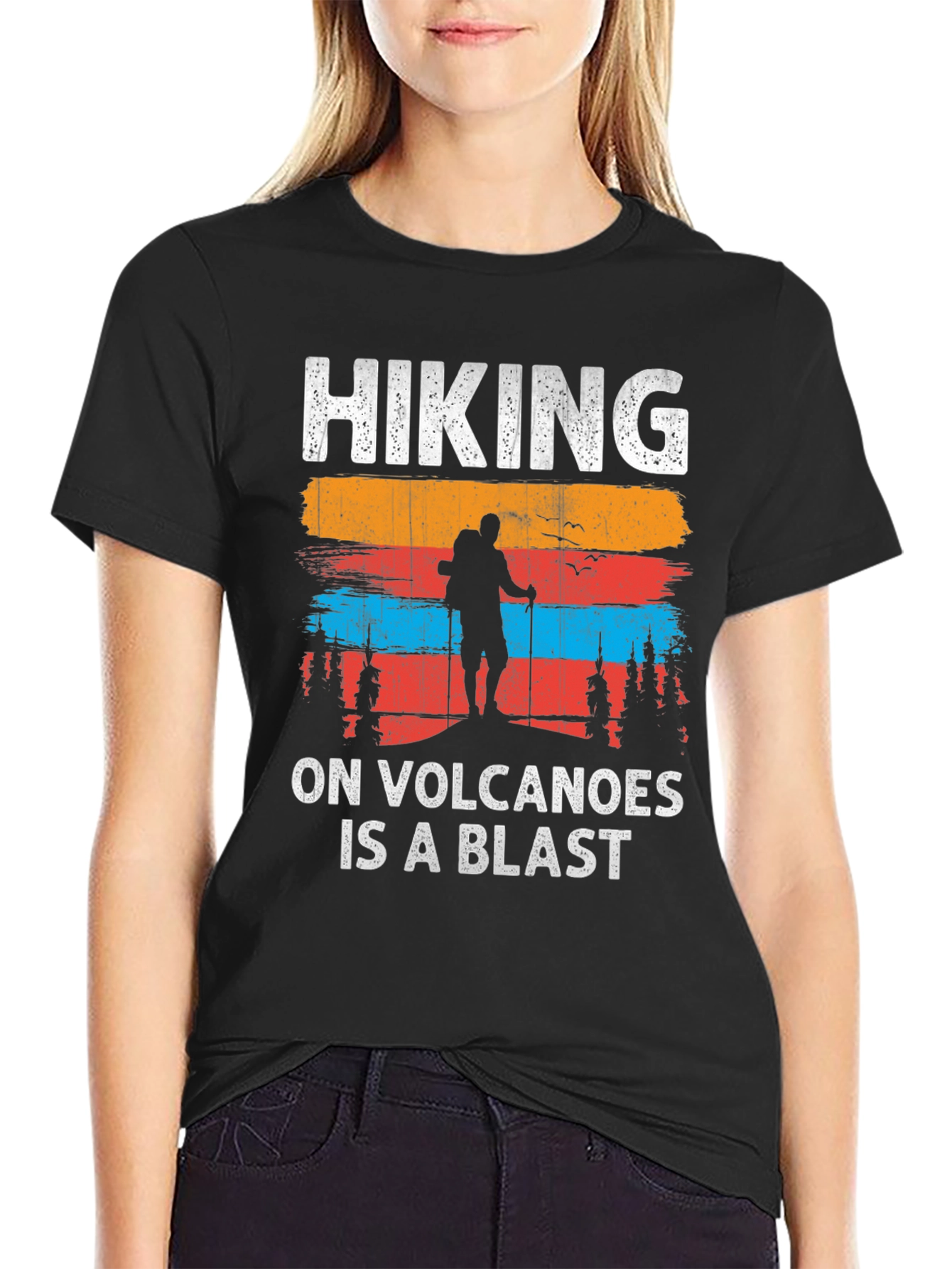 Hiking On Volcanoes T-Shirt - Adventure Tee