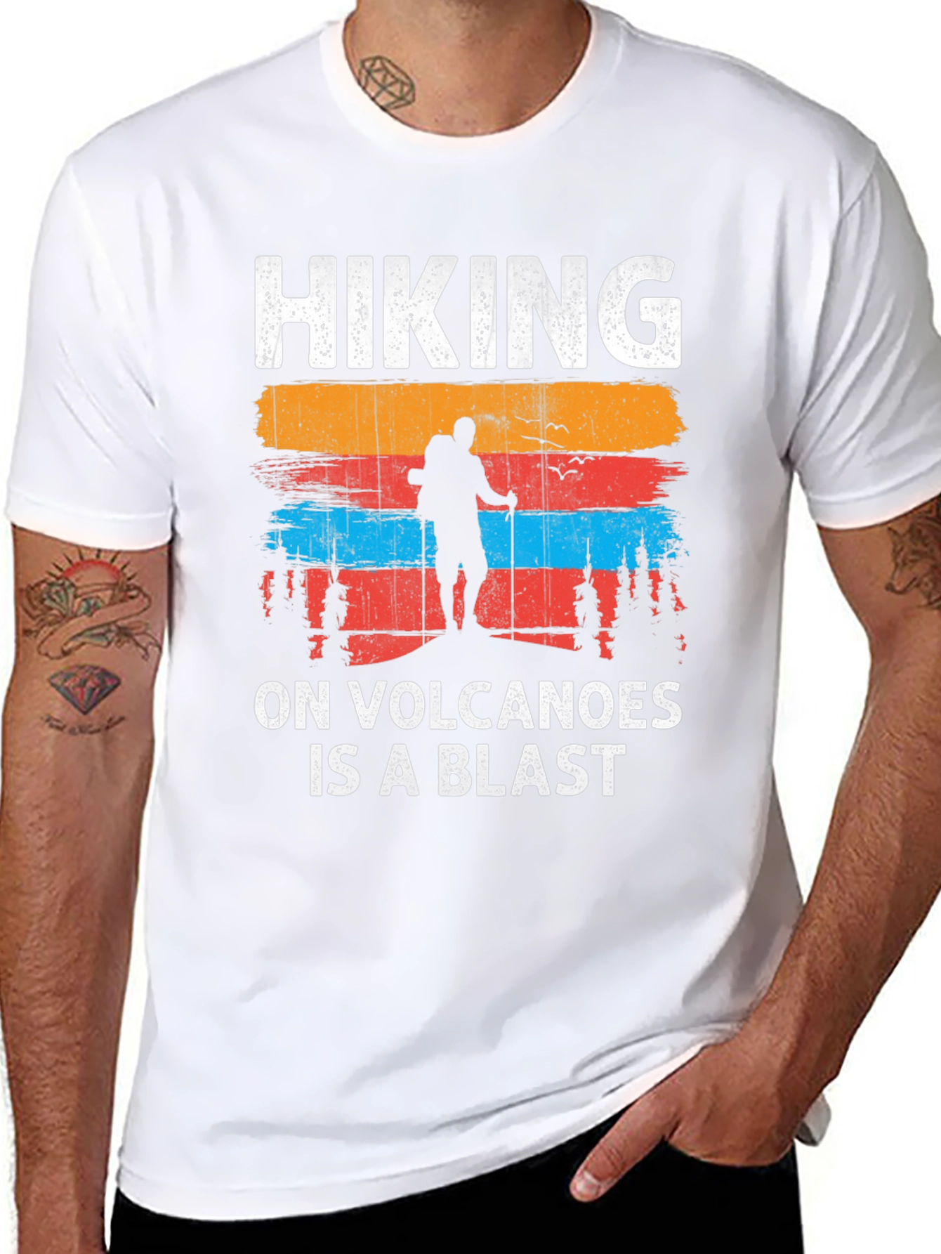 Hiking On Volcanoes T-Shirt - Adventure Tee