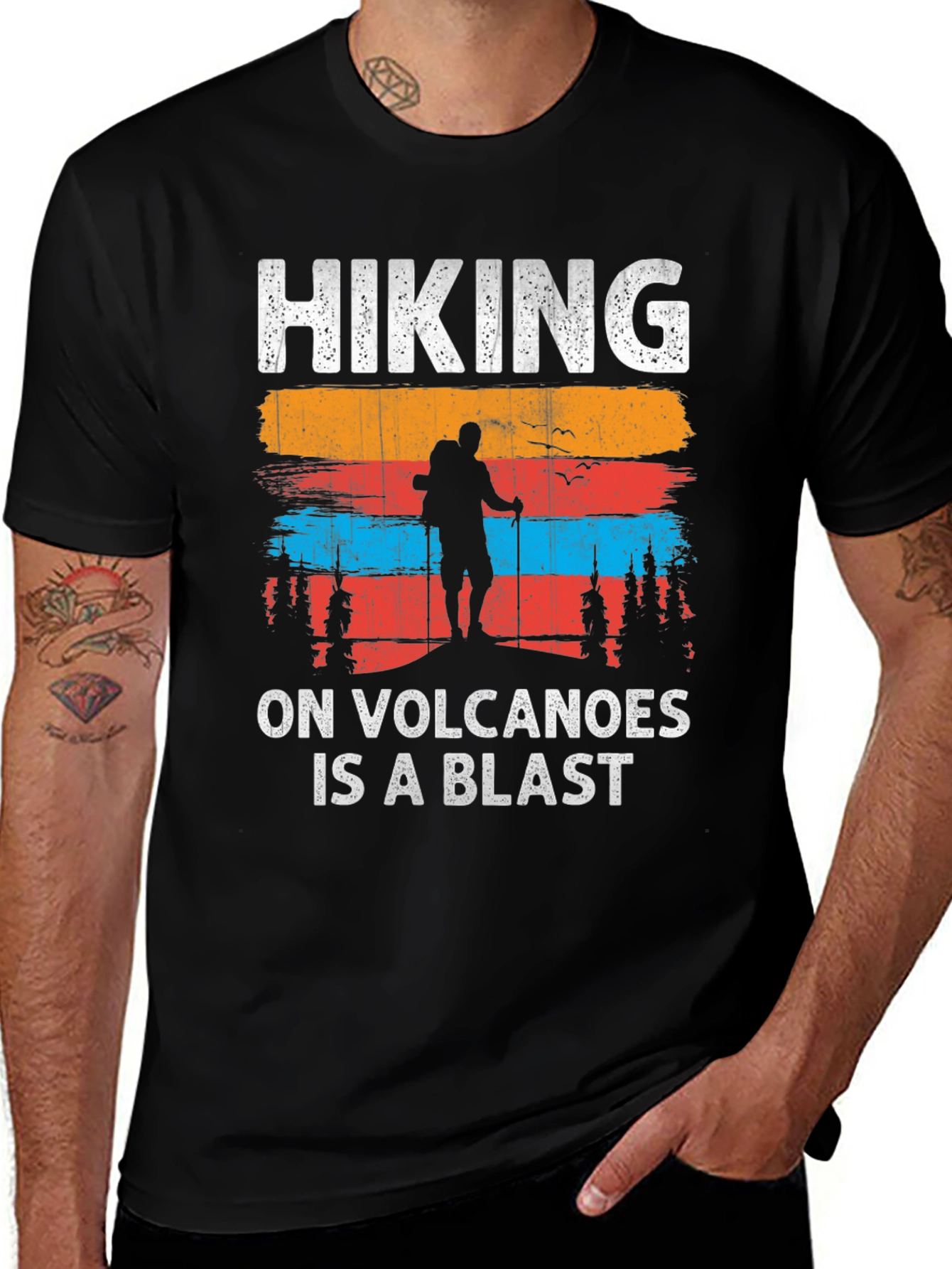 Hiking On Volcanoes T-Shirt - Adventure Tee