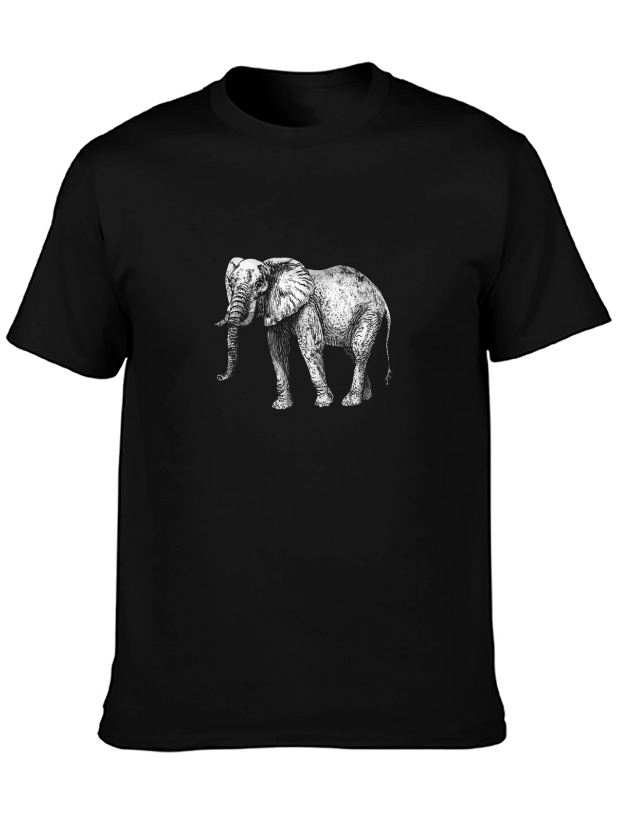 Elephant Graphic Tee - Black