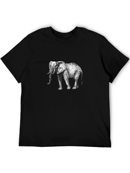Elephant Graphic Tee - Black