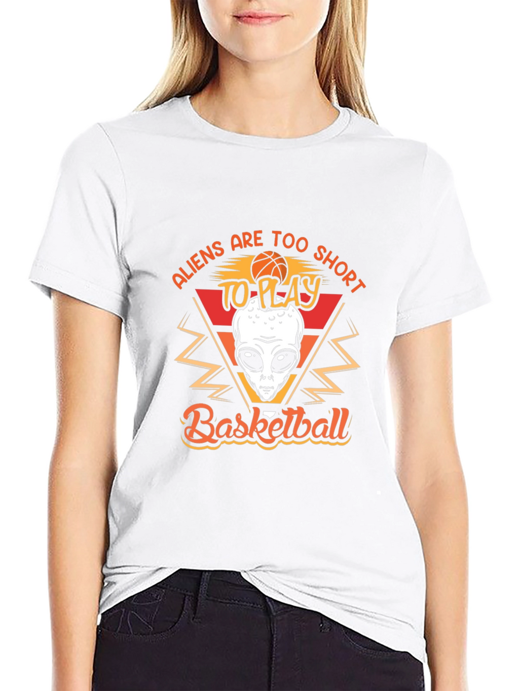 Aliens Basketball Graphic T-Shirt