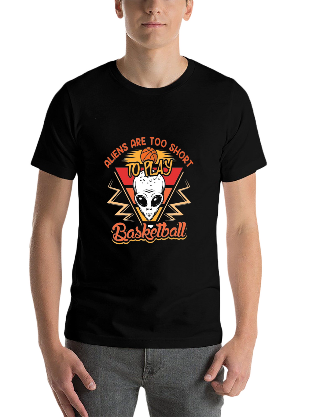 Aliens Basketball Graphic T-Shirt
