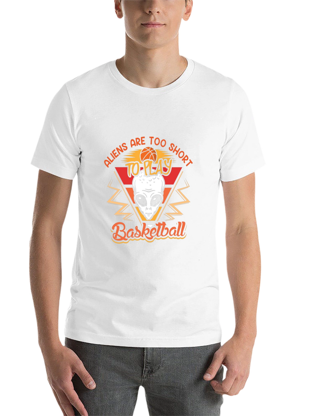 Aliens Basketball Graphic T-Shirt