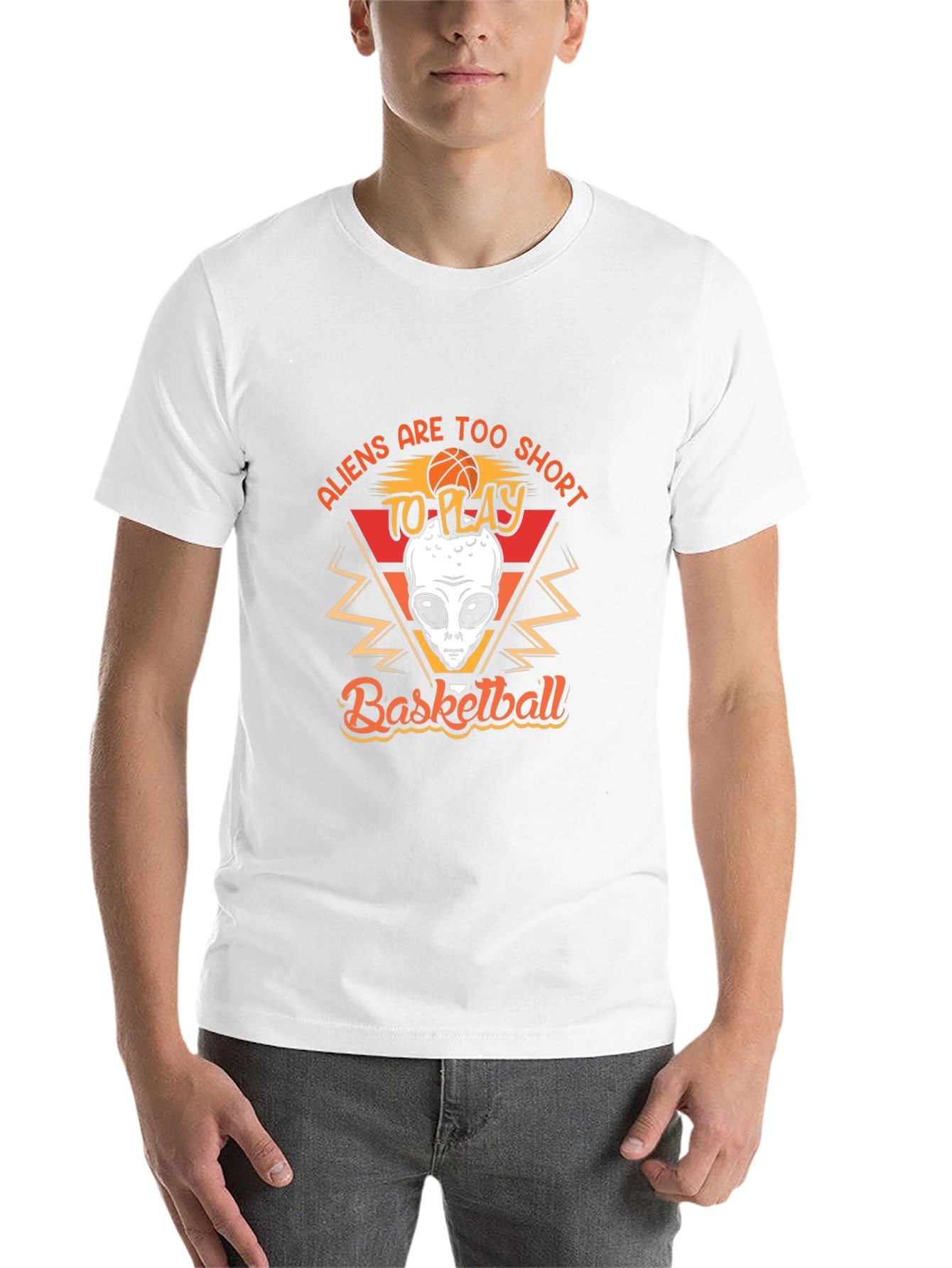 Aliens Basketball Graphic T-Shirt