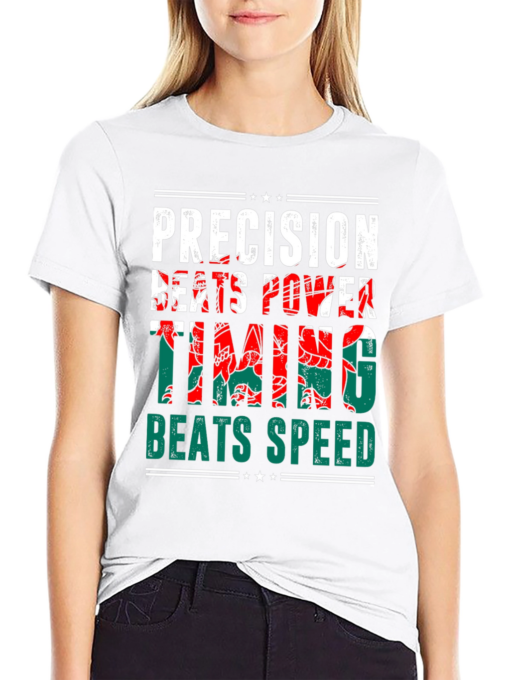 Precision Beats Power Timing Beats Speed Welsh Dragon T-Shirt