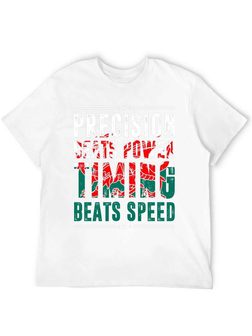 Precision Beats Power Timing Beats Speed Welsh Dragon T-Shirt