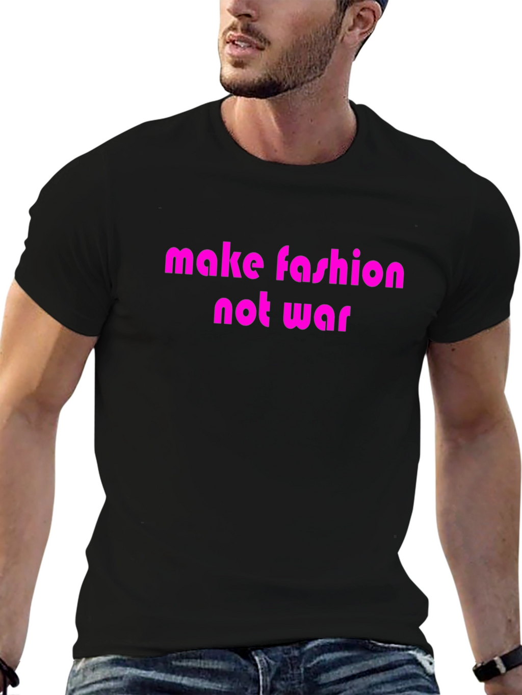 Make Fashion Not War Graphic T-Shirt