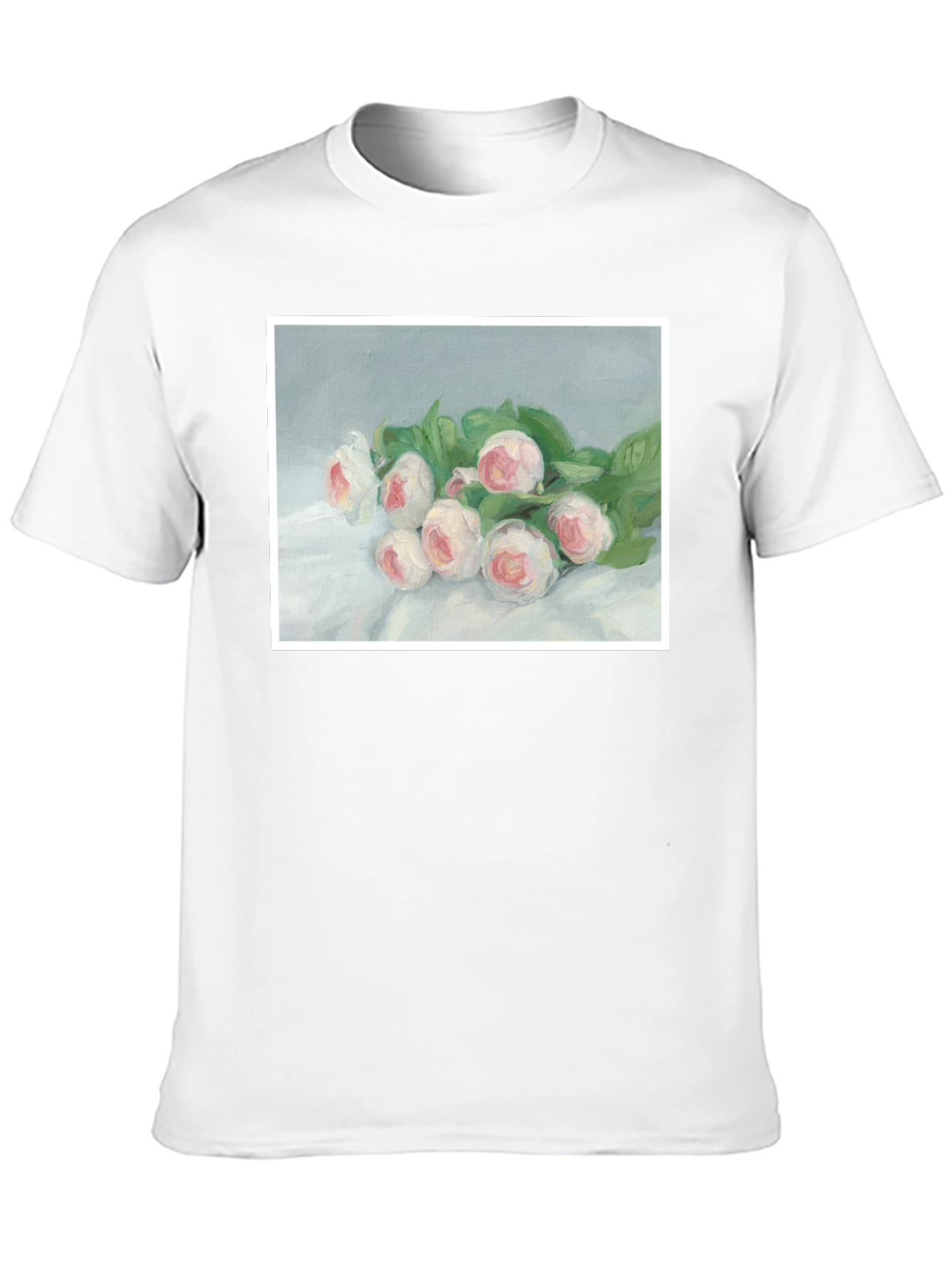 Floral Art T-Shirt - Elegant Bouquet Tee