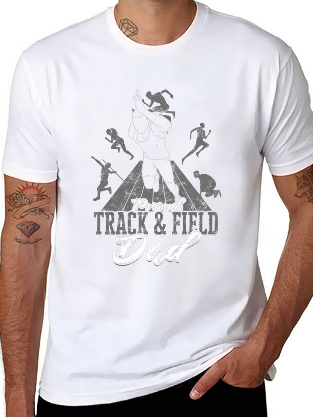 Proud Track & Field Dad T-Shirt