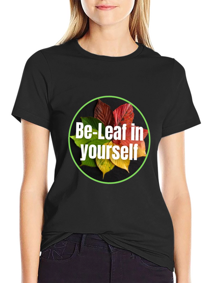 Be-Leaf in Yourself Black T-Shirt