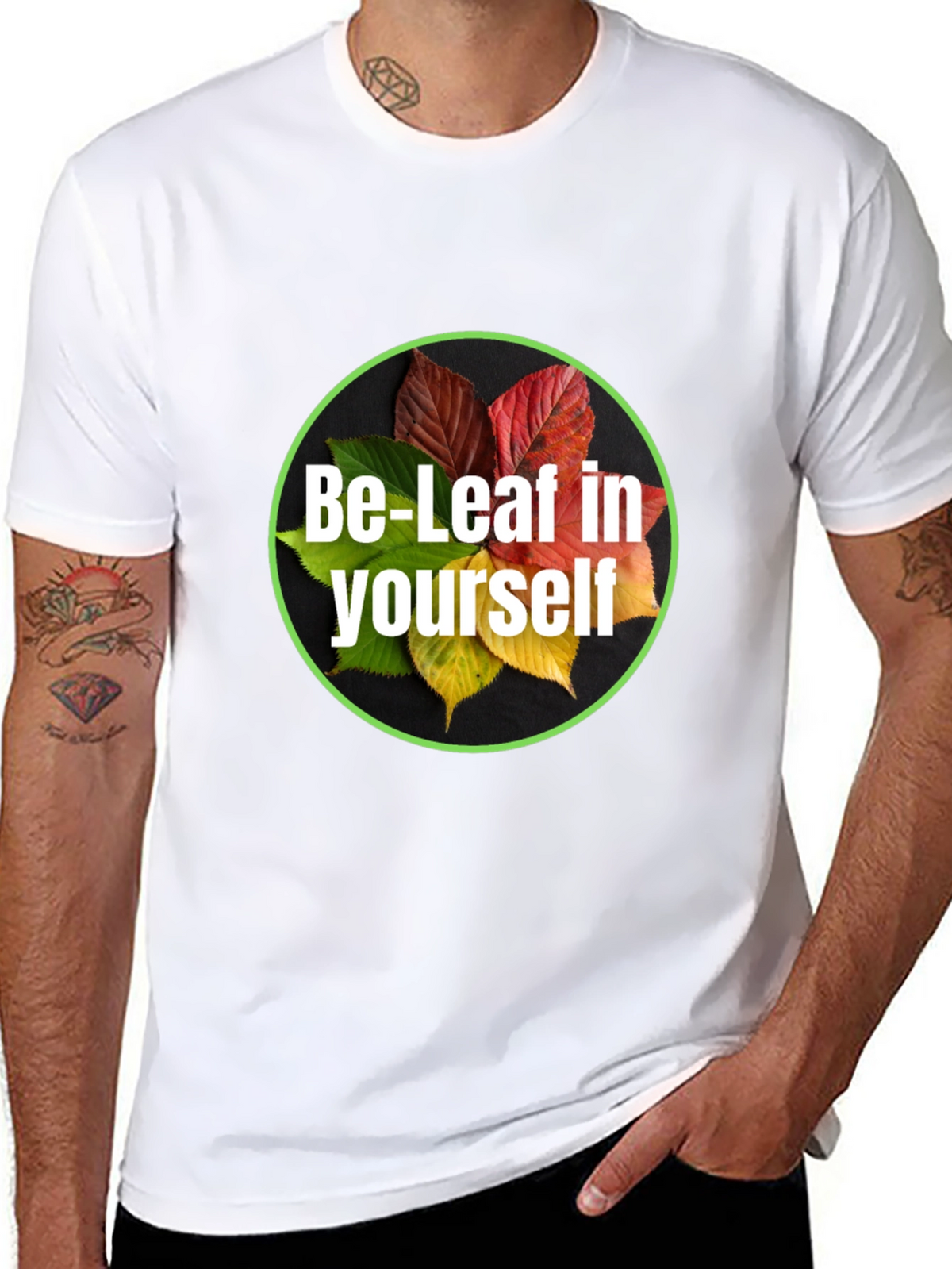 Be-Leaf in Yourself Black T-Shirt