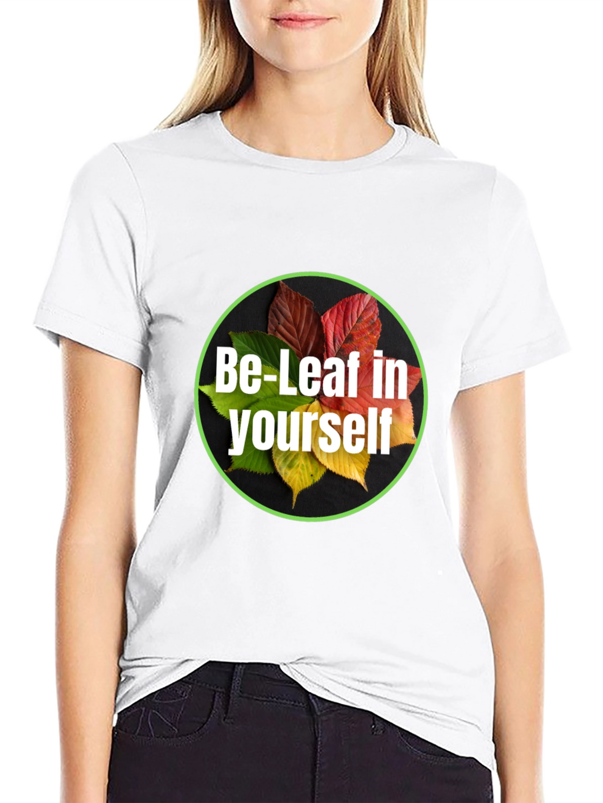 Be-Leaf in Yourself Black T-Shirt