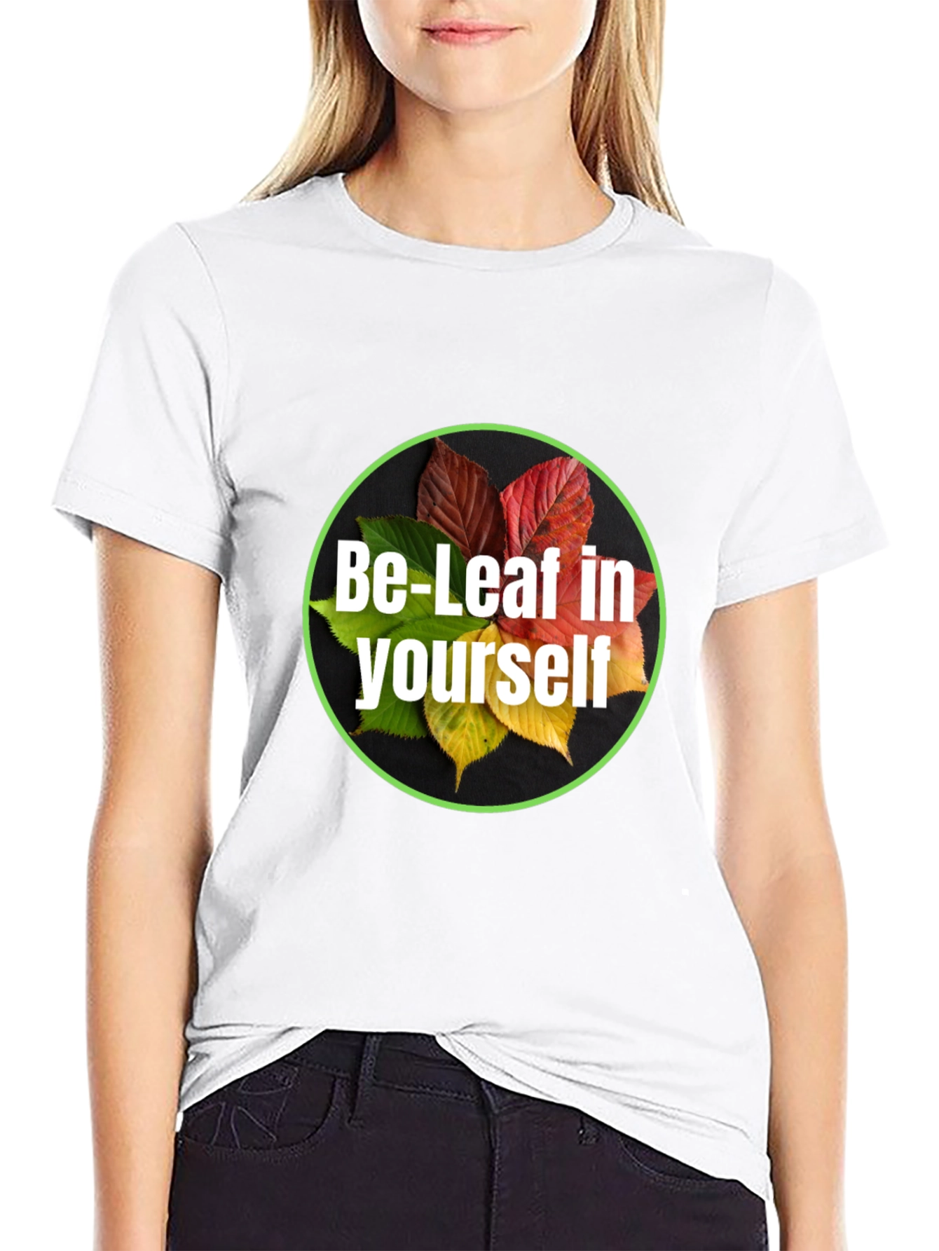 Be-Leaf in Yourself Black T-Shirt