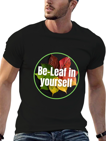 Be-Leaf in Yourself Black T-Shirt