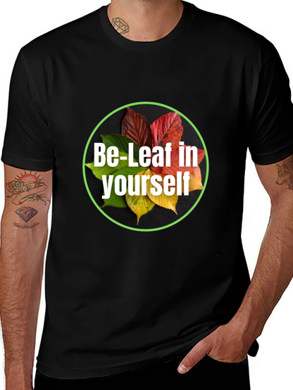 Be-Leaf in Yourself Black T-Shirt