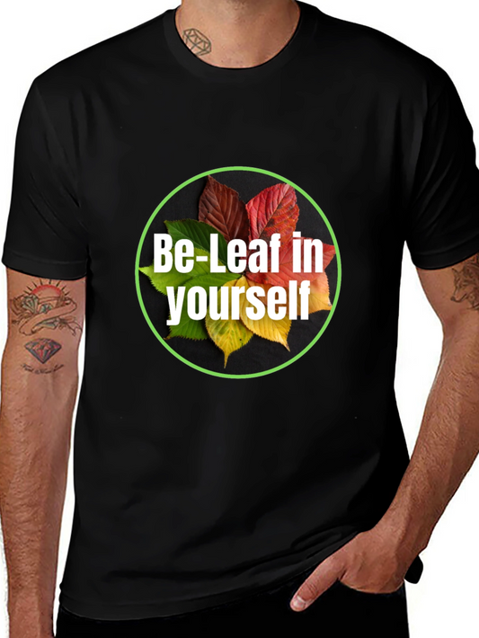 Be-Leaf in Yourself Black T-Shirt