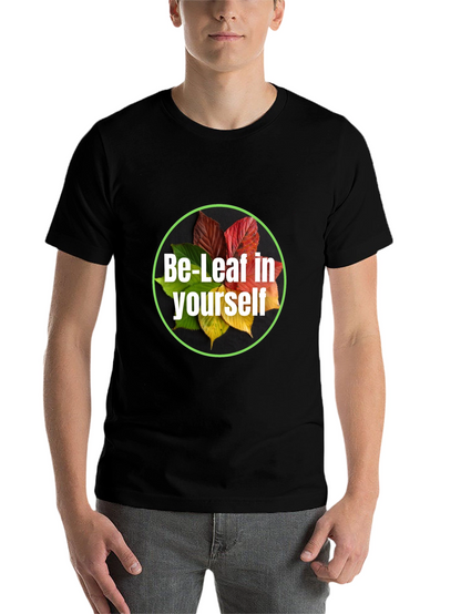 Be-Leaf in Yourself Black T-Shirt