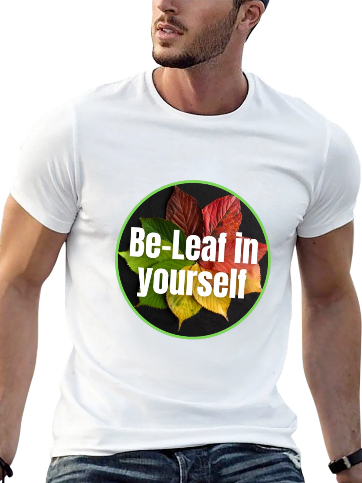 Be-Leaf in Yourself Black T-Shirt