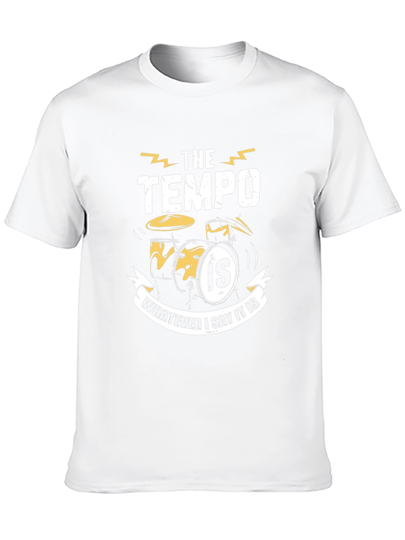 Tempo Drummer T-Shirt: Funny Musician Tee
