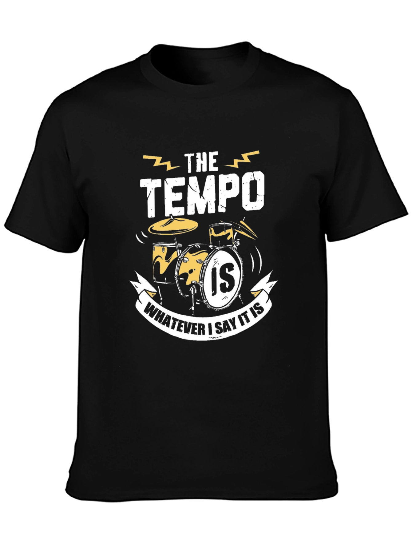 Tempo Drummer T-Shirt: Funny Musician Tee