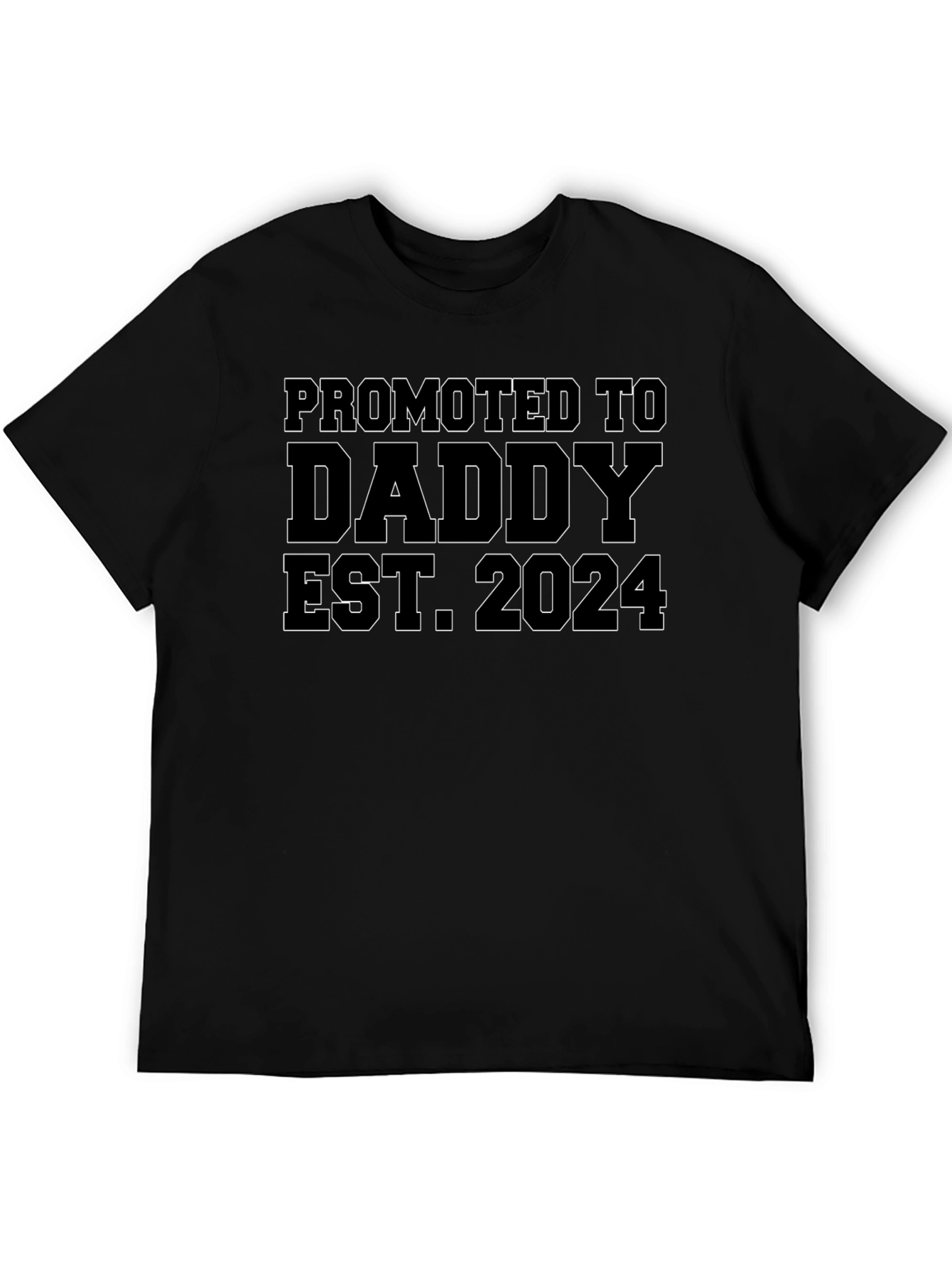 Promoted to Daddy Est. 2024 T-Shirt - New Dad Tee