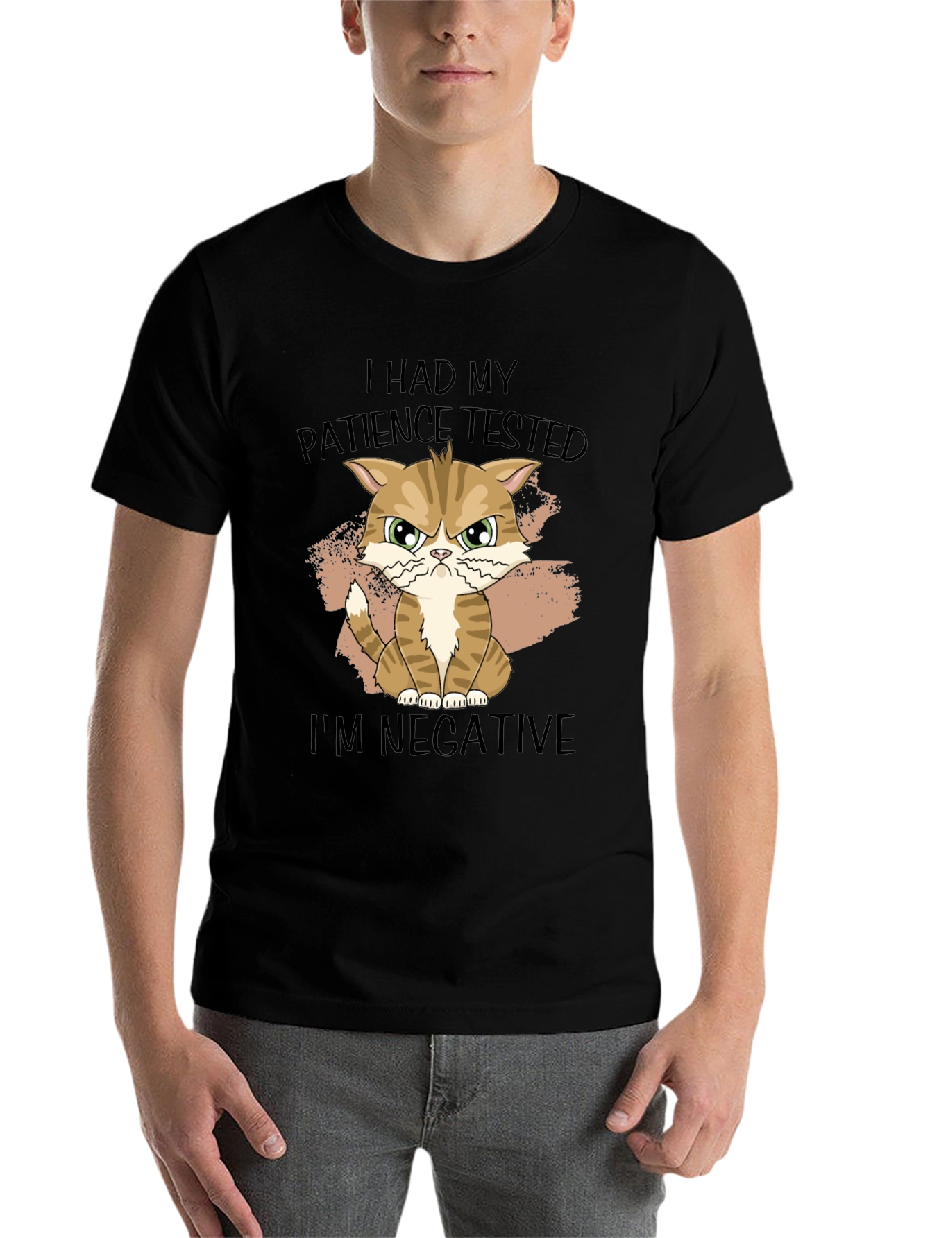 Patience Tested Cat Graphic T-Shirt