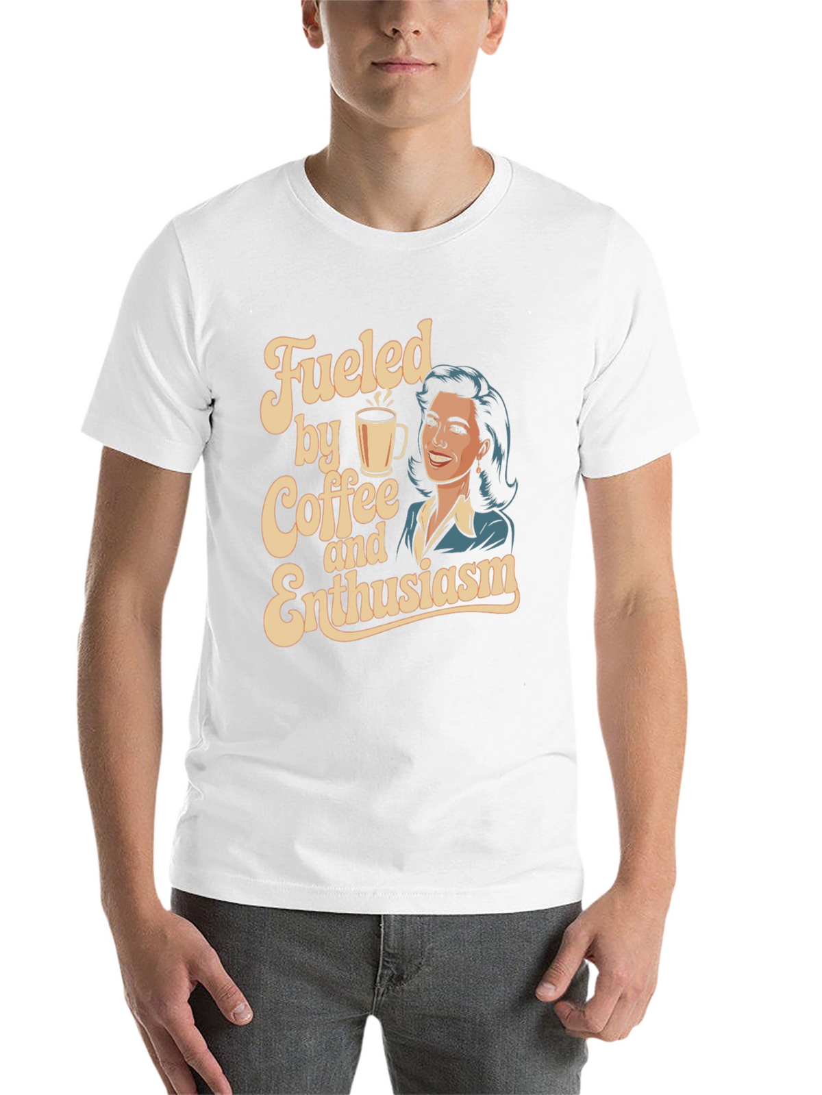 Fueled By Coffee And Enthusiasm Graphic Tee