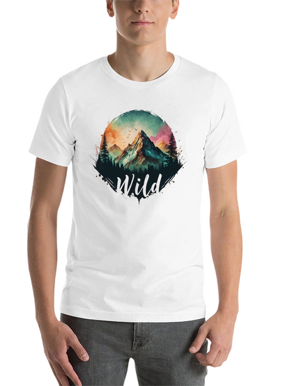 Wild Mountain Scene Graphic T-Shirt