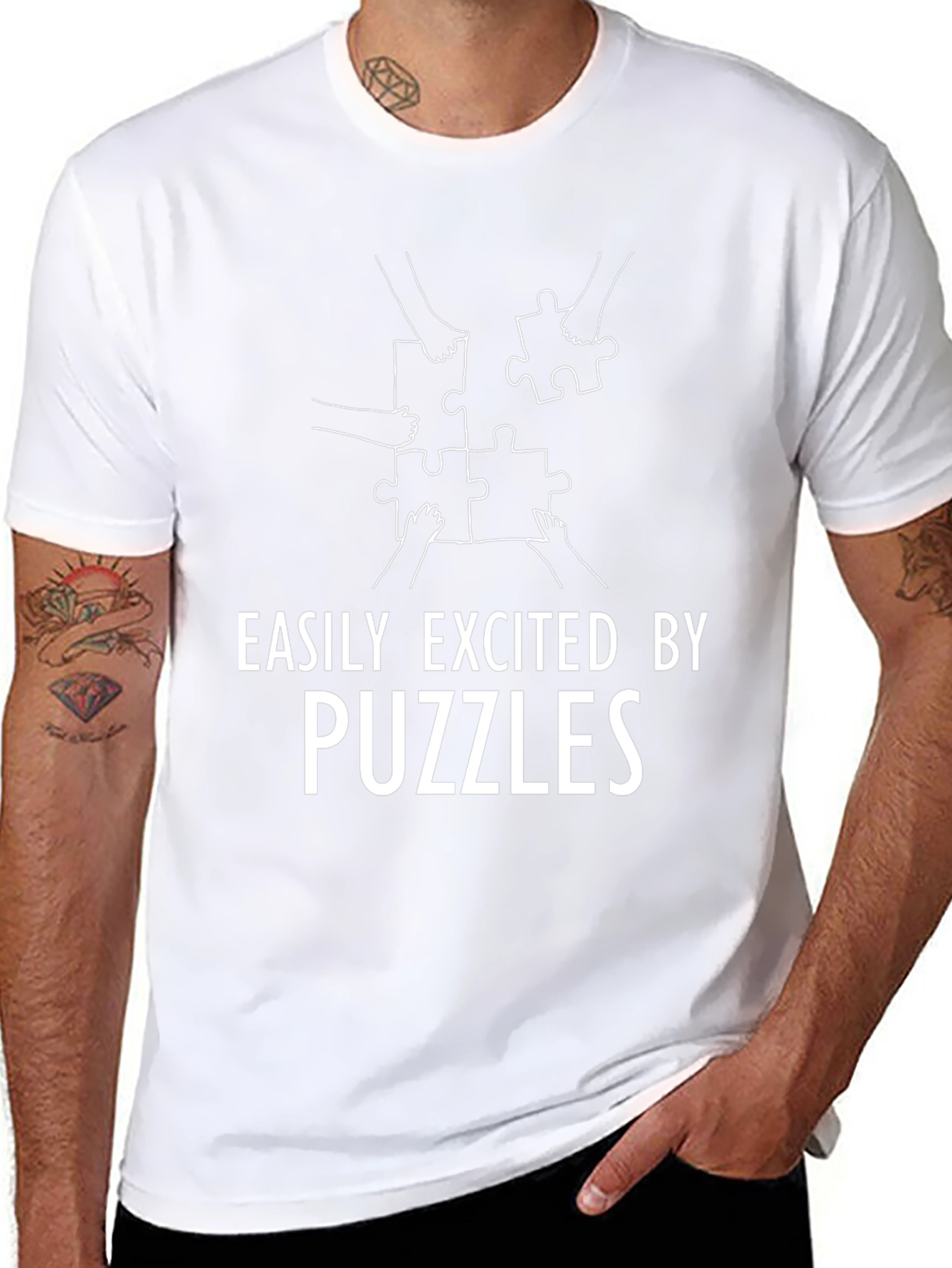 Easily Excited By Puzzles T-Shirt