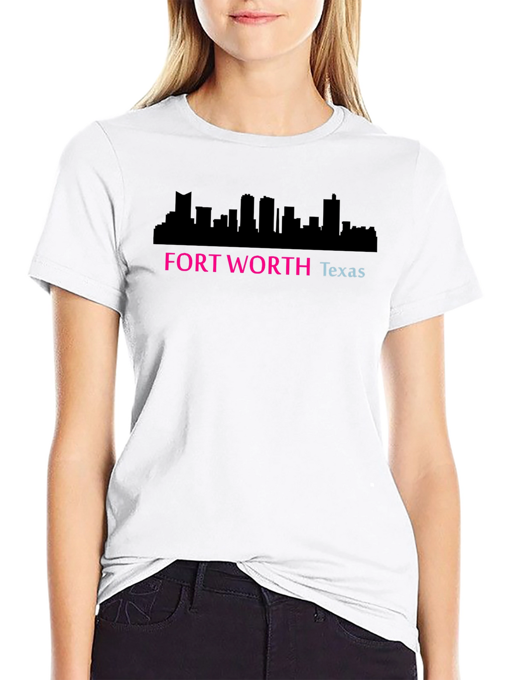Fort Worth Texas Skyline Graphic T-Shirt