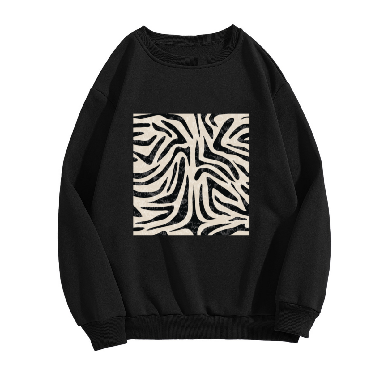 Abstract Line Art Maze Sweatshirt | Minimalist Geometric Pattern Graphic Crewneck, Modern Art Pullover Top, Design Lover Gift for Men Women