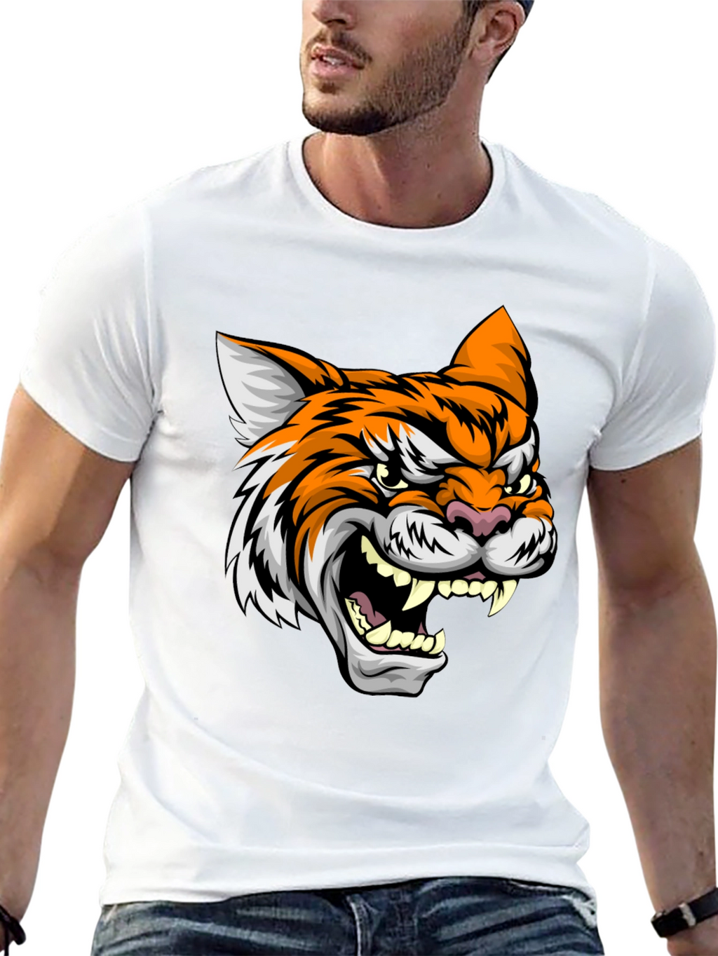Roaring Tiger Graphic Tee - Black