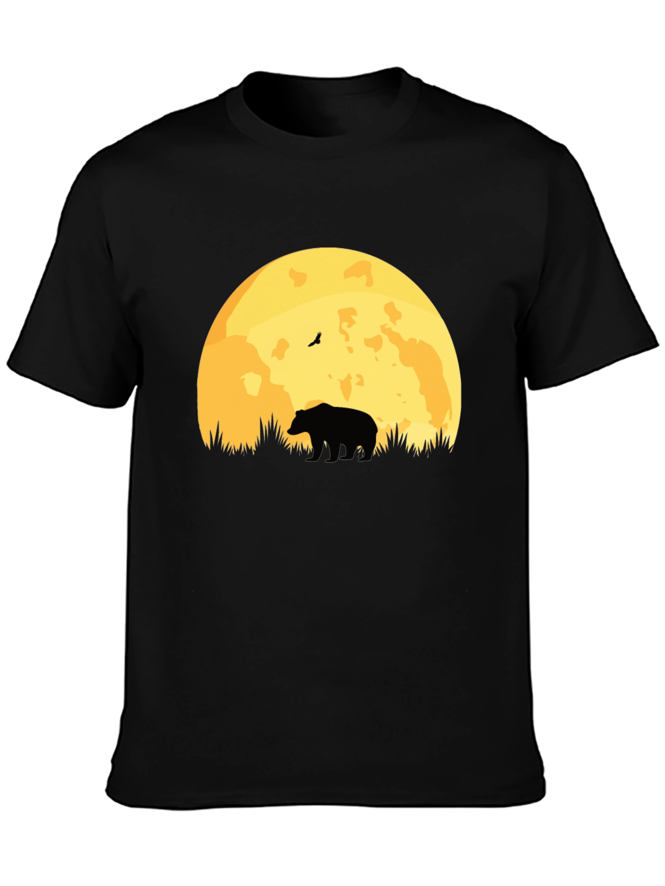 Bear Moon Silhouette T-Shirt - Nature Lovers Tee
