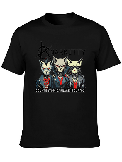 Anarkitty Countertop Carnage 92 Black T-Shirt