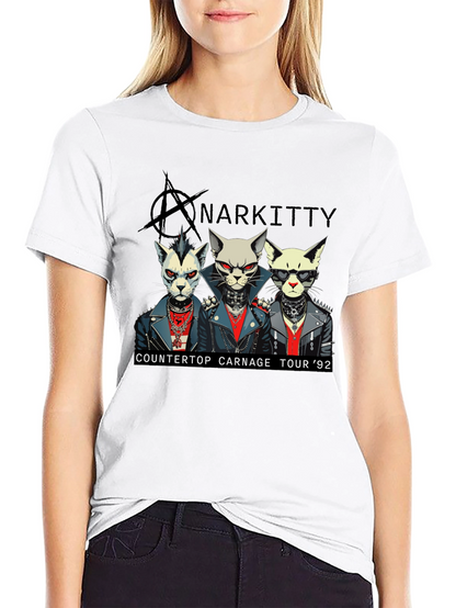 Anarkitty Countertop Carnage 92 Black T-Shirt